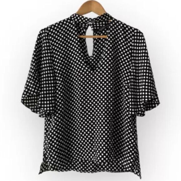 Zara Women's Size S Short Sleeve Blouse 000069 - Picture 1 of 6